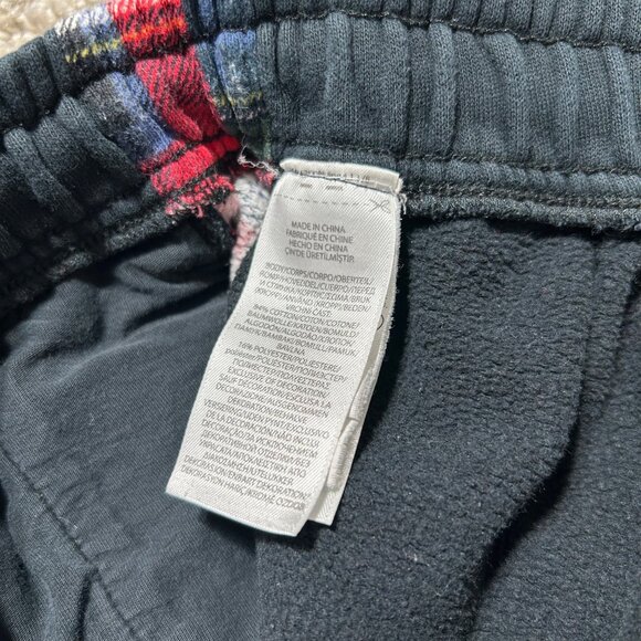 Polo Ralph Lauren Men's SZ Medium Navy Sweatpants Plaid Side Panels & Elastic Wa - Picture 6 of 10